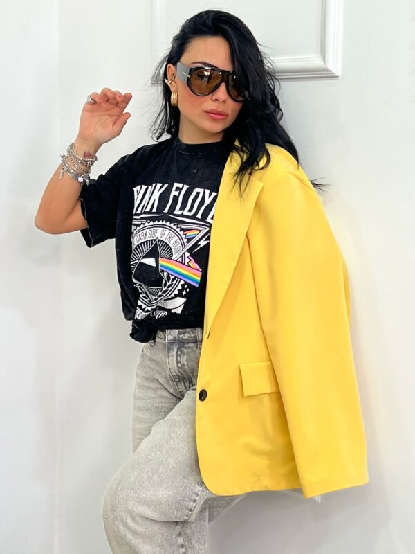 T-shirt con stampa arcobaleno