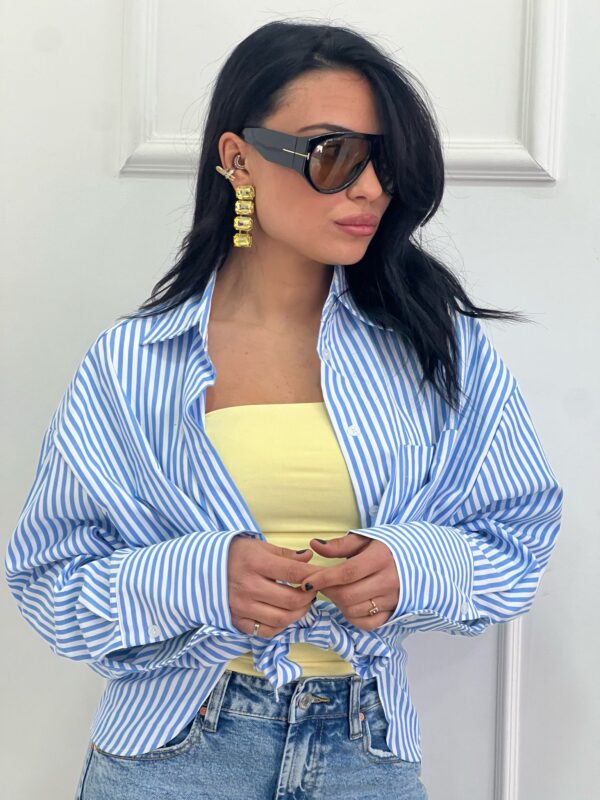 Camicia Over con Righe
