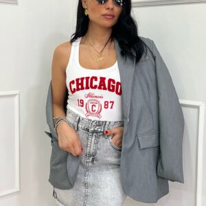 Gonna in Denim Grigio Chiaro