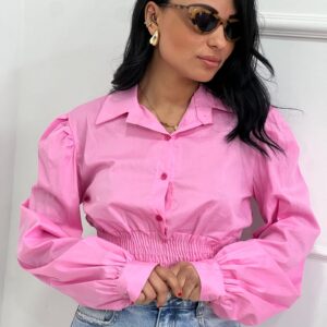 Camicia Crop con Bustino Elastico